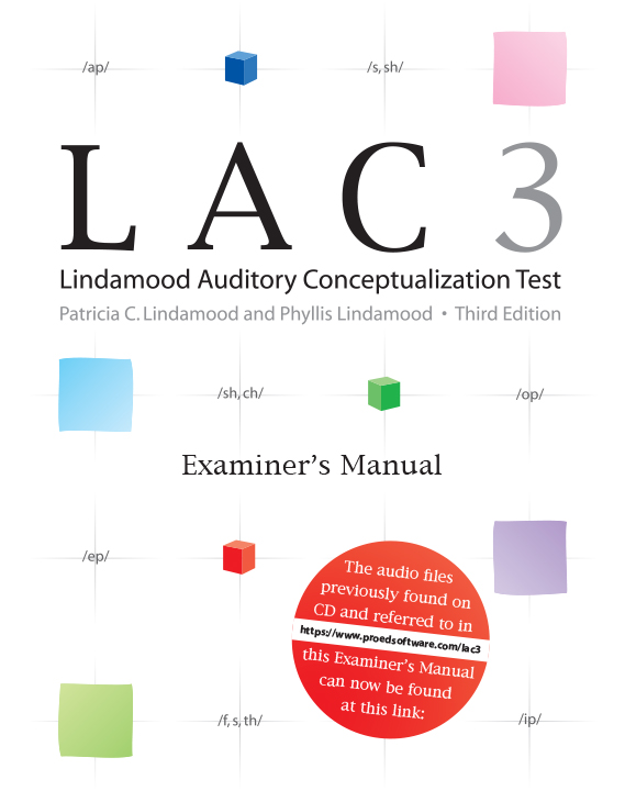 LAC-3 Virtual Examiner's Manual with Access Code to Online Audio Files