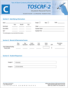 TOSCRF-2: Student Record Forms C (25)
