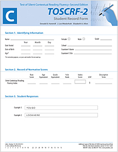 TOSCRF-2: Student Record Forms C (50)