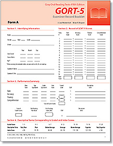 GORT-5 Examiner Record Booklet-Form A (25)