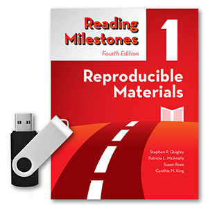 Reading Milestones–Fourth Edition, Level 1 (Red) Reproducible Materials Flash Drive
