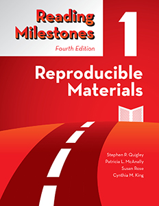 Reading Milestones–Fourth Edition, Level 1 (Red) Reproducible Materials E-Book
