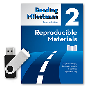Reading Milestones–Fourth Edition, Level 2 (Blue) Reproducible Materials Flash Drive