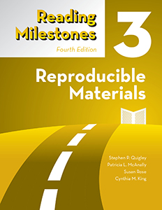 Reading Milestones–Fourth Edition, Level 3 (Yellow) Reproducible Materials E-Book