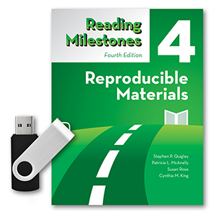Reading Milestones–Fourth Edition, Level 4 (Green) Reproducible Materials Flash Drive