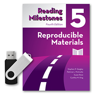 Reading Milestones–Fourth Edition, Level 5 (Purple) Reproducible Materials Flash Drive