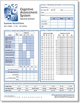 cas2 examiner record form