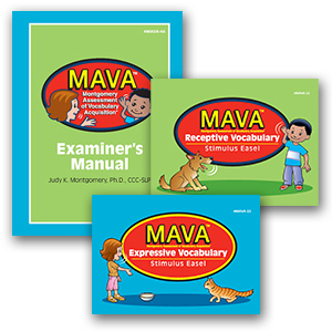 MAVA Virtual Kit (Examiner's Manual, Receptive Stimulus Easel, Expressive Stimulus Easel)