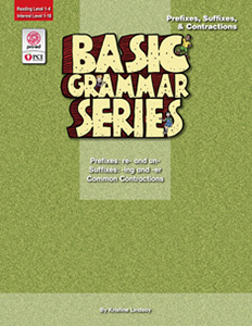 Basic Grammar Series Books - Prefixes, Suffixes, & Contractions