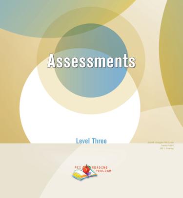 PCI Reading Program Level Three: Assessment Binder - E-Book