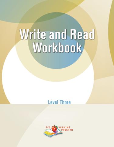 PCI Reading Program Level Three: Write and Read Workbook - E-Book