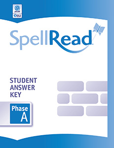 SpellRead Student Answer Key - Phase A