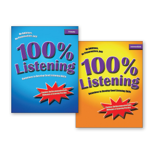 100%® Listening 2-Book Set COMBO LinguiSystems : PRO-ED Inc