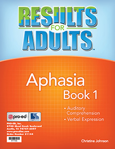 Results for Adults Aphasia Book 1