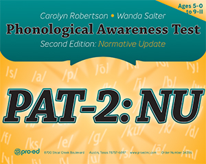 PAT-2: NU: Phonological Awareness Test-Second Edition: Normative Update-Complete Kit