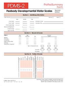 Peabody Motor Development Chart Pdf